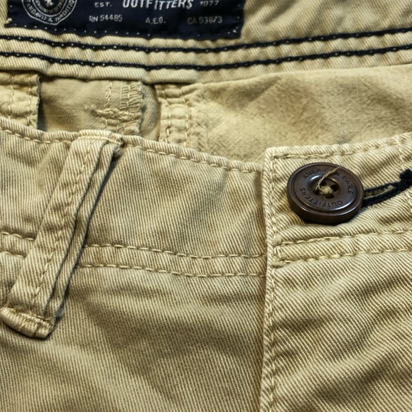 American Eagle Men’s Flat front shorts longer length size 28 - Picture 4 of 11